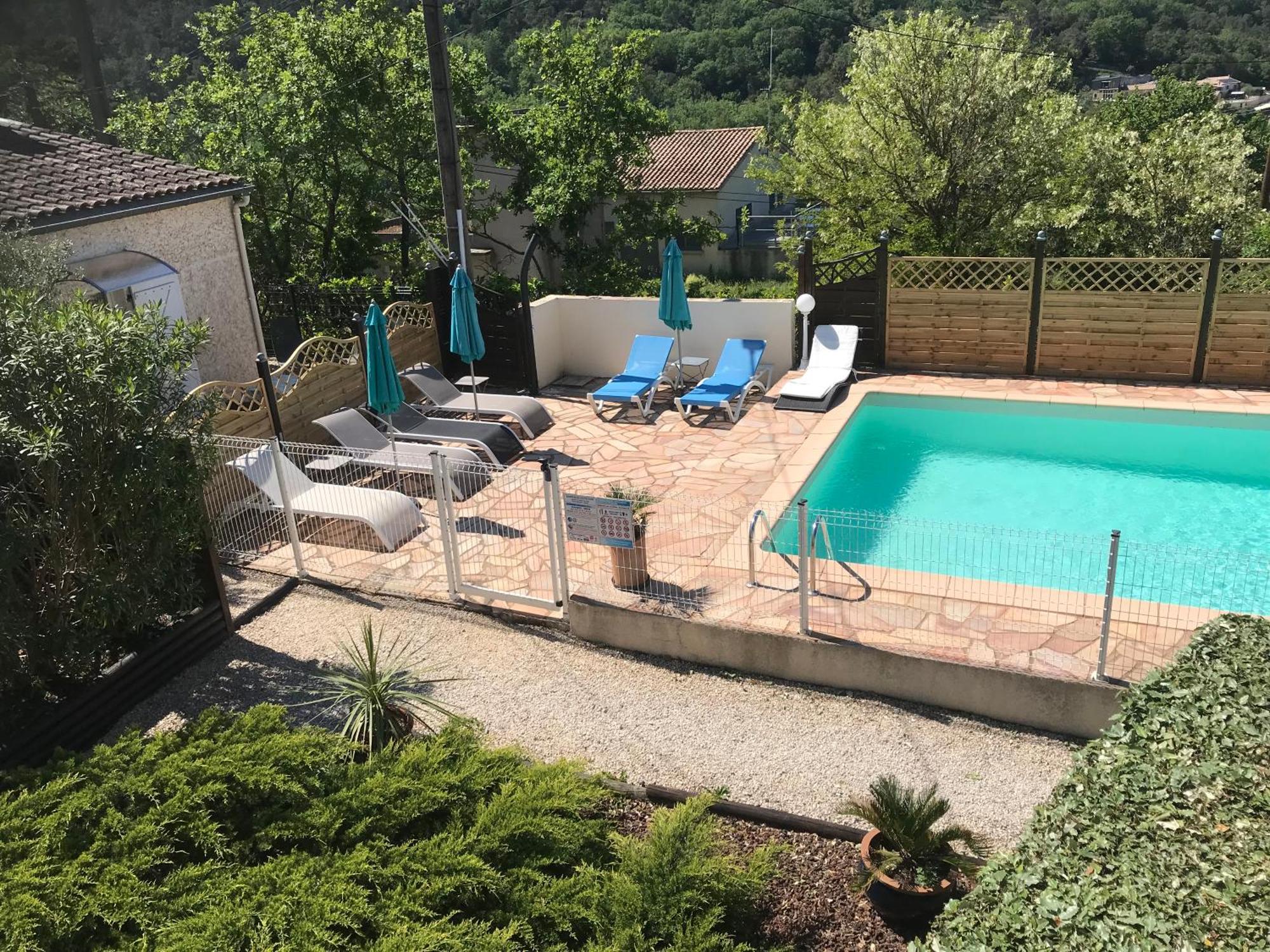 Gites Le Mas Du Vieux Chene Salavas Esterno foto